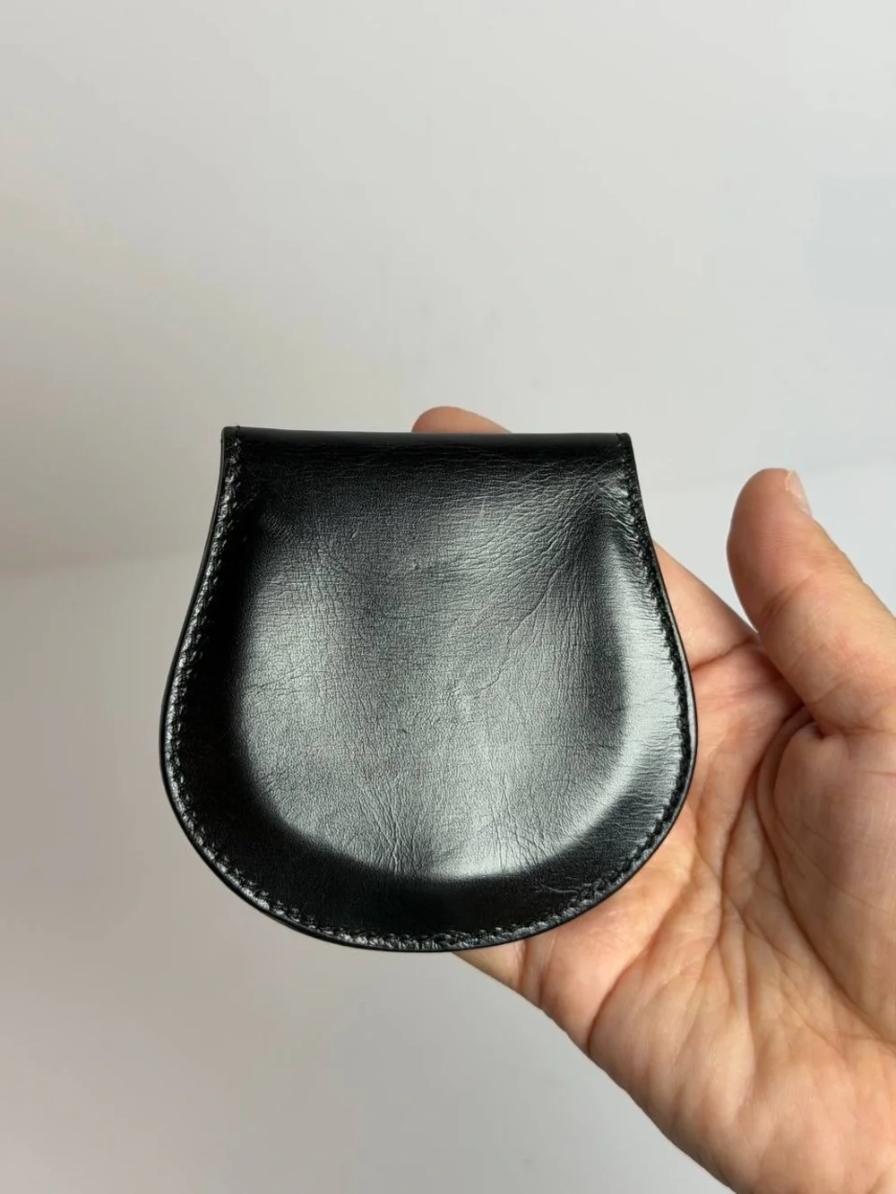 Vintage G Logo Black Leather Coin Purse Pouch - Picture 2 of 9